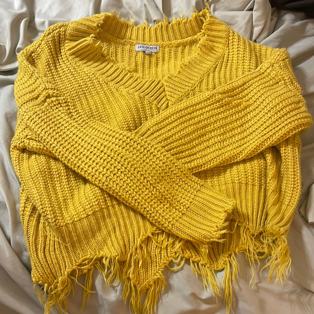 Mustard Long Sleeve Sweater